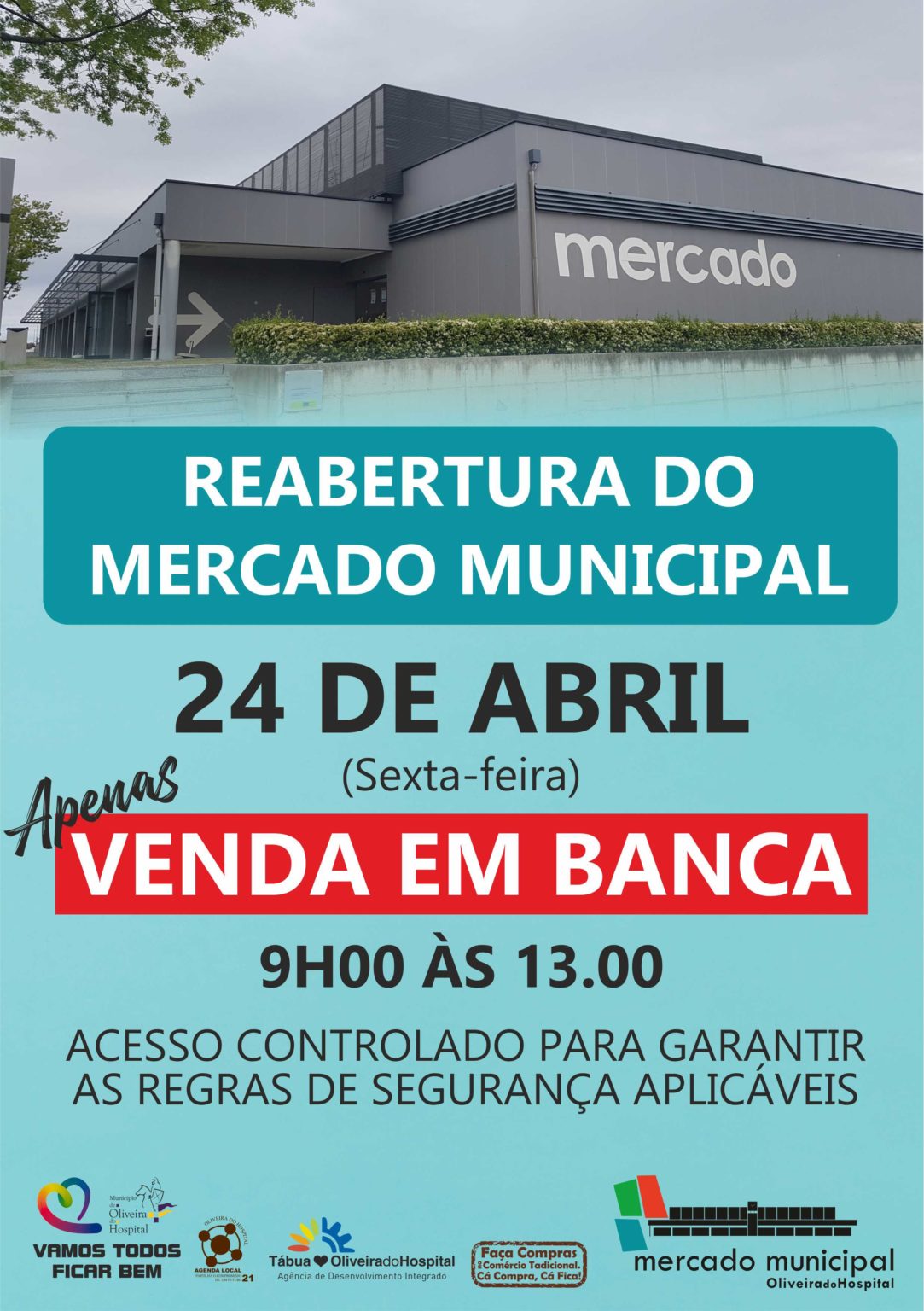 OLIVEIRA DO HOSPITAL Reabertura condicionada do Mercado Municipal A