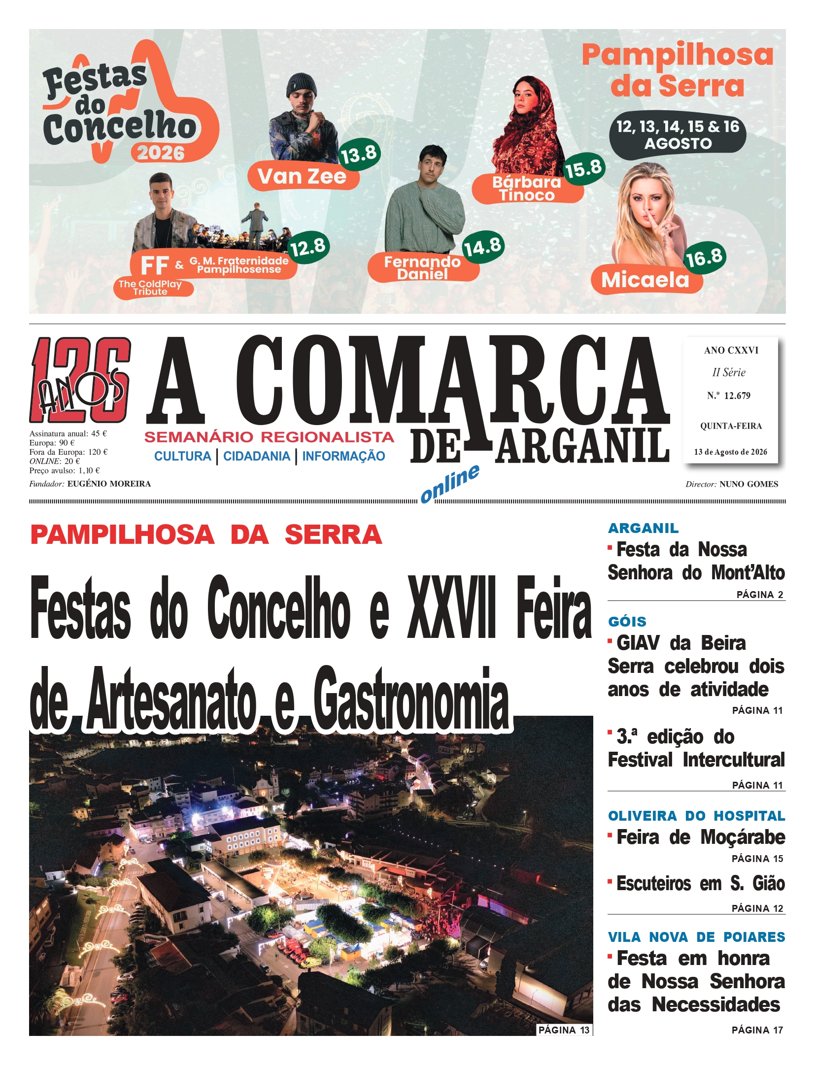 PRIMEIRA PÁGINA 13-08-2026